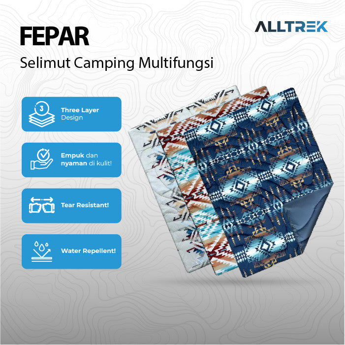 ผ้าห่มนอนอเนกประสงค์ ALLTREK FEPAR ผ้าห่มตั้งแคมป์กันน้ำ