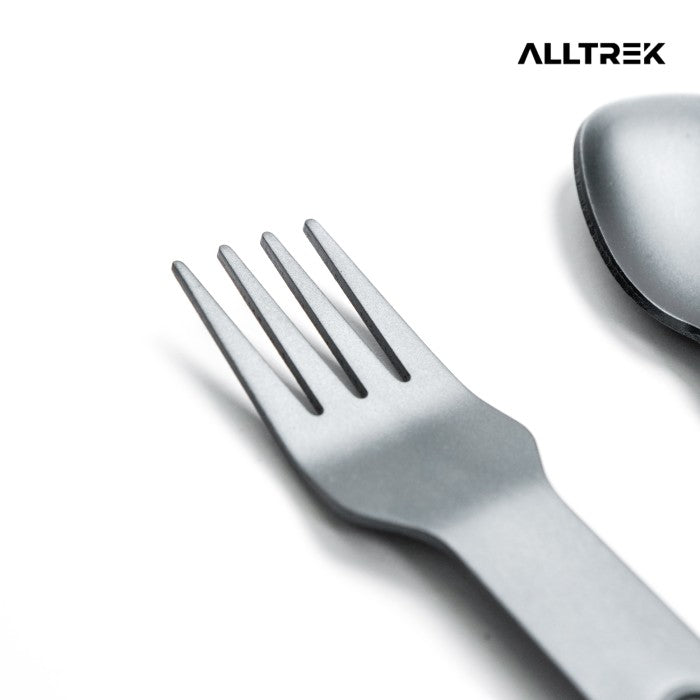 ALLTREK Alat Makan Magnetic Aluminum Alloy Knife, Fork And Spoon Three-piece