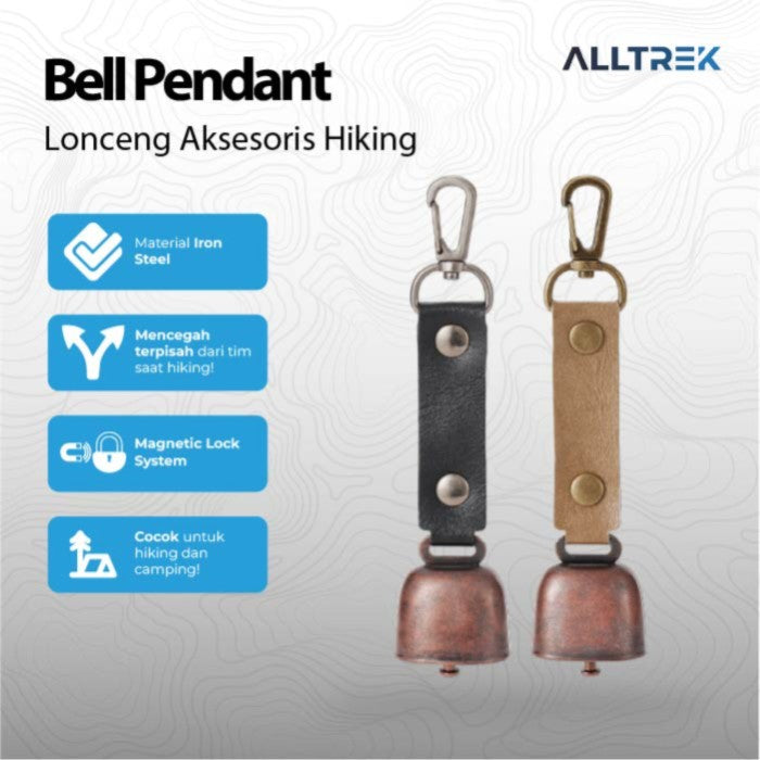 ALLTREK Aksesoris Hiking Bel Lonceng Outdoor Gantungan Kunci - Cream