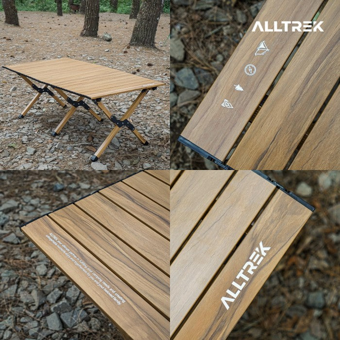 ALLTREK Folding Table KINGMAX Meja Kayu Lipat Portable Camping Outdoor