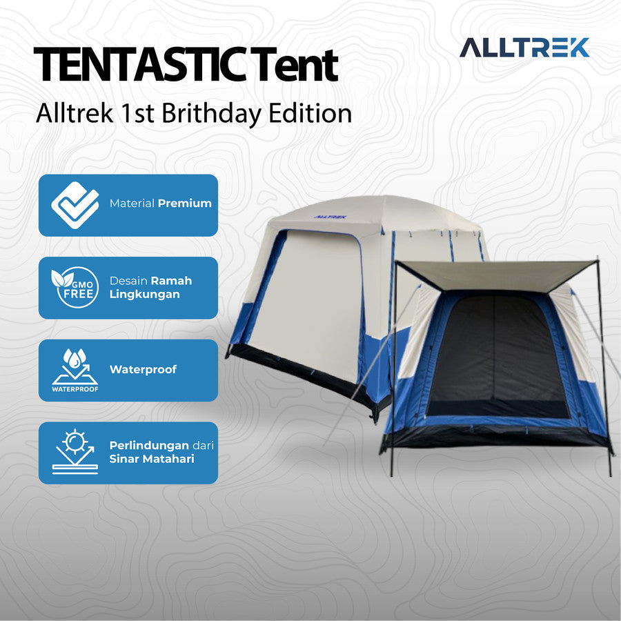 ALLTREK Tentastic เต็นท์ตั้งแคมป์กลางแจ้ง 1 ห้องนอน + 1 ห้องพัก