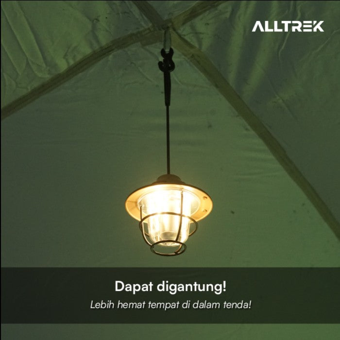 ALLTREK Hanging Lamp Vintage RYGEN Lampu Gantung LED Rechargeable - Khaki