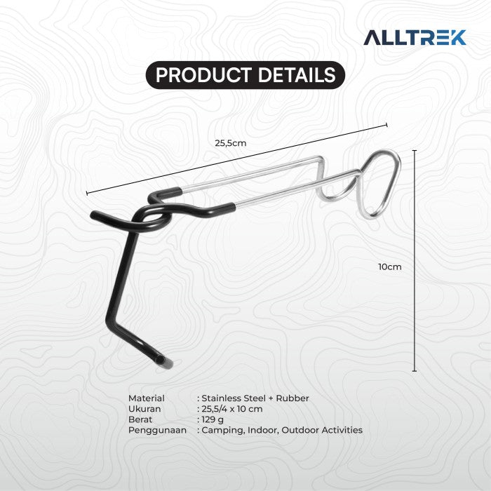 ALLTREK Lamp Hook Gantungan Lampu Tiang Clip On Outdoor