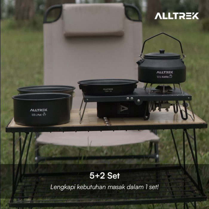 ALLTREK Cooking Set CASTRY 4in1 Alat Masak Camping Portable