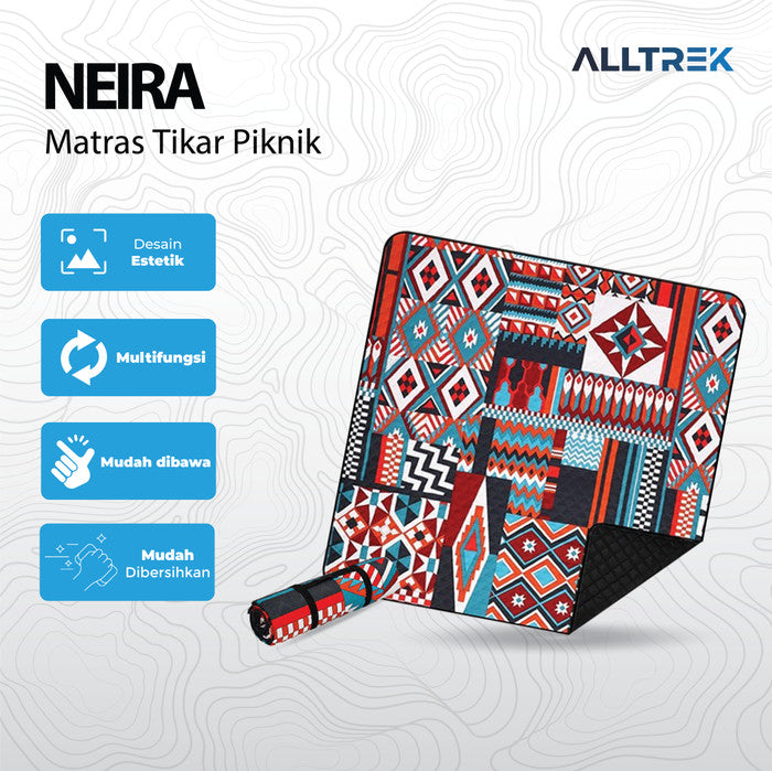 ALLTREK NEIRA 2x2M ที่นอนกลางแจ้งกันความชื้น - สีดำ