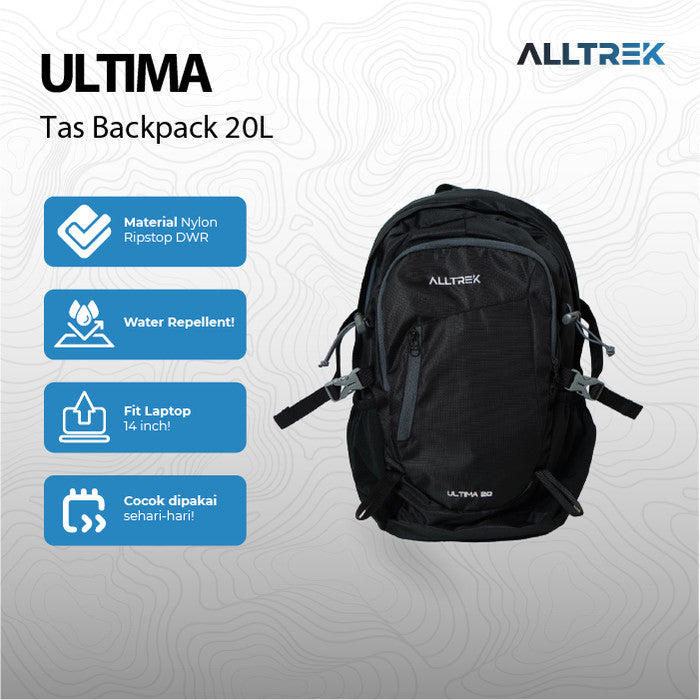 ALLTREK Tas Ransel ULTIMA 20L Travel Backpack