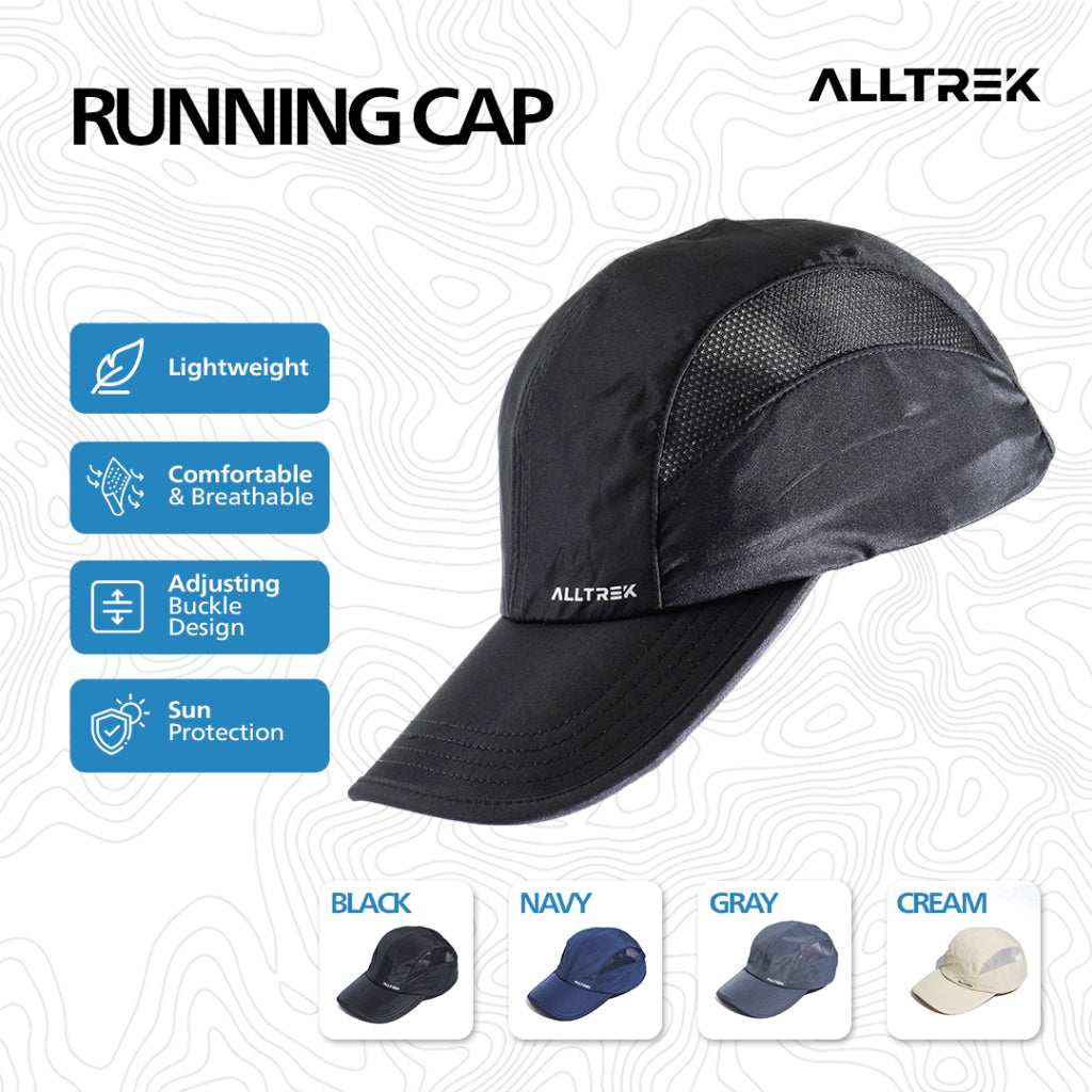 ALLTREK Topi Outdoor TT03 Running Cap Pria Wanita