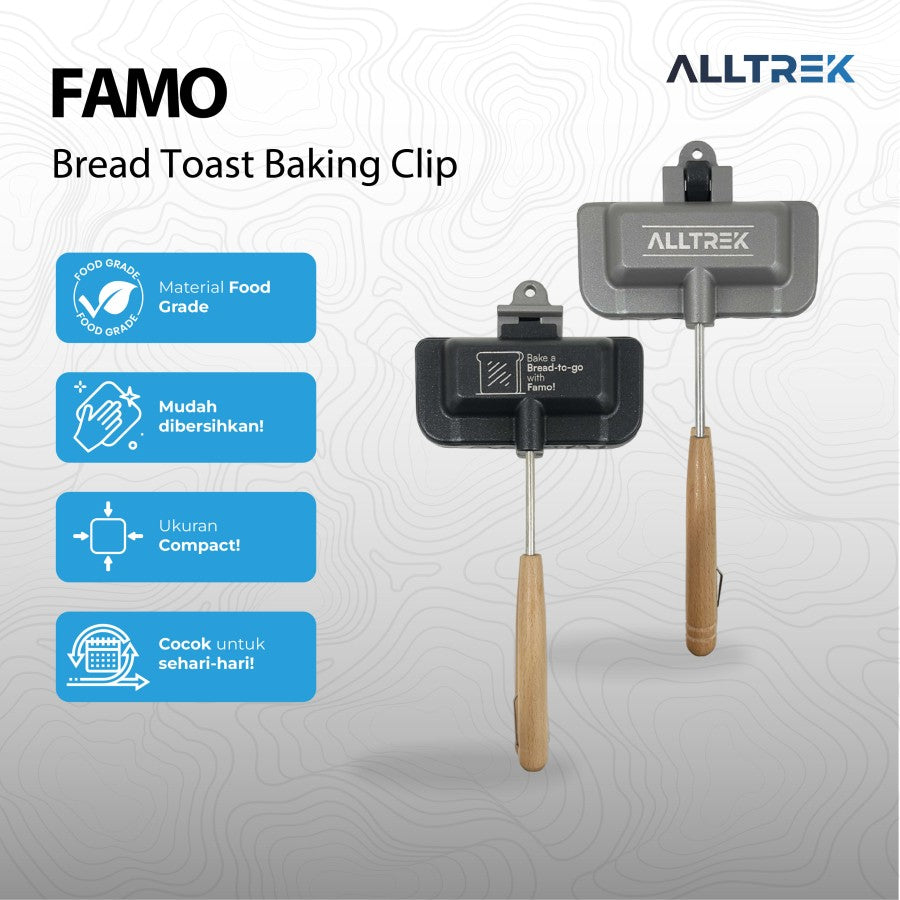 ALLTREK Sandwich Baking Clip FAMO Pemanggang Roti Anti Lengket