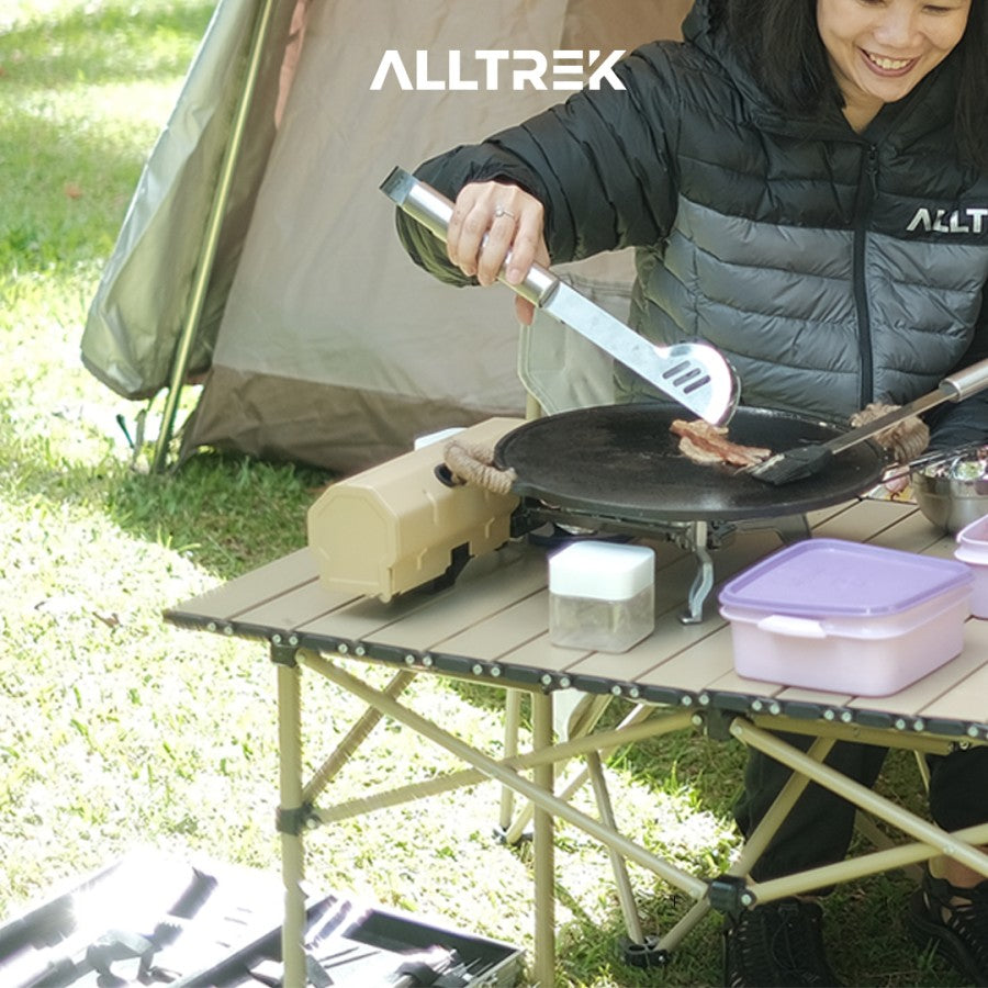 ALLTREK เตาพับ GLAZER เตาแก๊สแบบพกพา หม้อต้มน้ำดับเพลิง