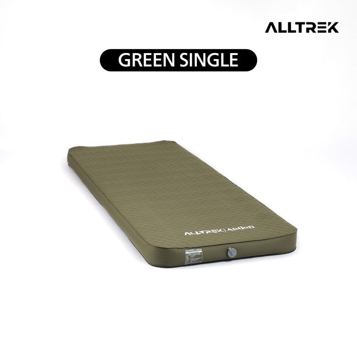 ALLTREK Matras Kasur Angin AUTION Air Mattress Comfort Foam Camping - Single Green