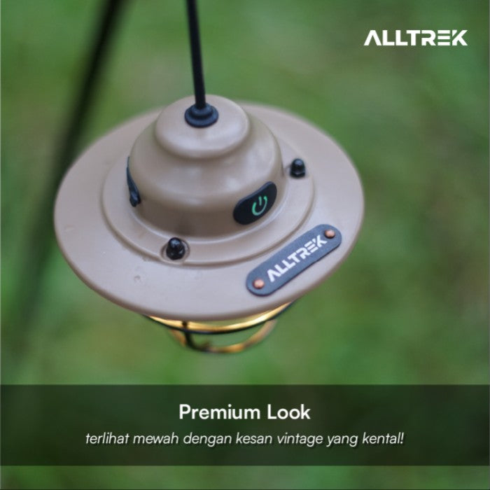 ALLTREK Hanging Lamp Vintage RYGEN Lampu Gantung LED Rechargeable - Khaki