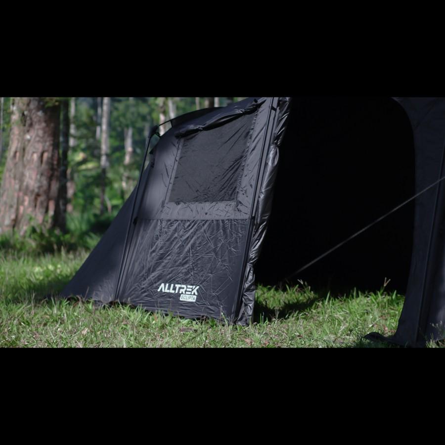 PREORDER - ALLTREK Tenda Camping ECLIPTA BLACK 4P Double Layer Waterproof Tent - BLACK