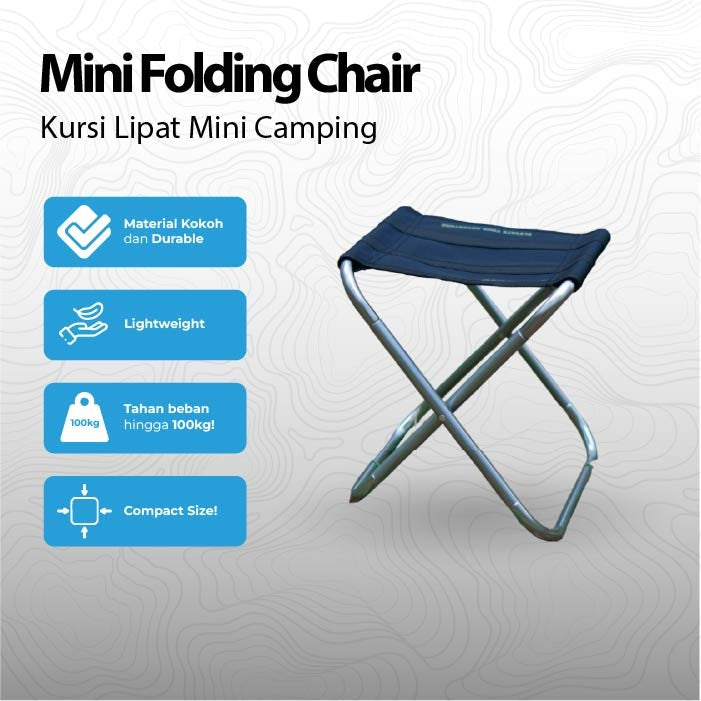 ALLTREK Mini Folding Chair ATFC-248 Kursi Camping Portable Outdoor