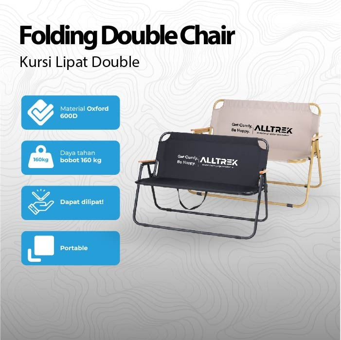 ALLTREK Folding Chair Double Big Size Camping Outdoor