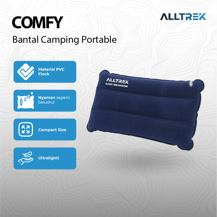 ALLTREK COMFY หมอนเป่าลมแบบพกพาสำหรับตั้งแคมป์