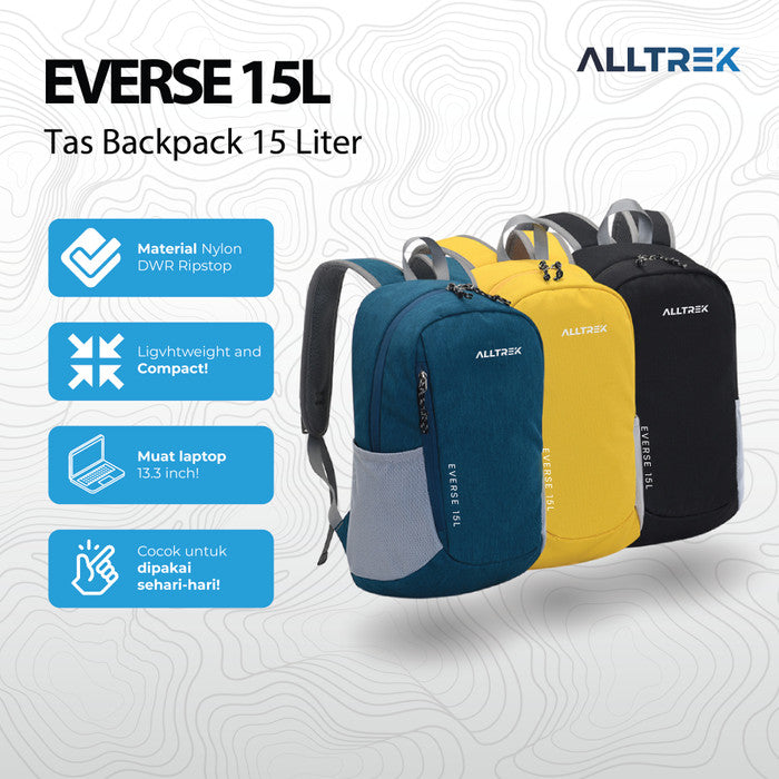 ALLTREK EVERSE Backpack 15L Daily Backpack Outdoor - สีดำ