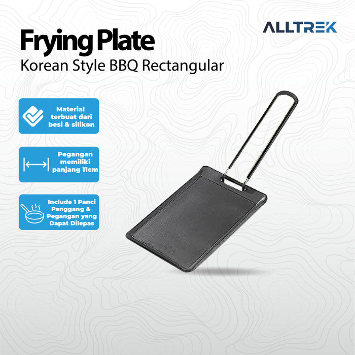 ALLTREK Frying Plate Ultra-small Korean Style BBQ Rectangular