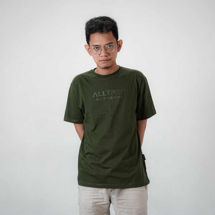 ALLTREK T-Shirt BASIC RUGGED ALLTREK Combed 30s Kaos Regular Fit - Army Green, M