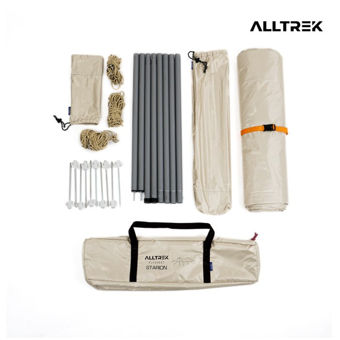 ALLTREK Canopy Flysheet Camping STARION Flysheet Anti UV Outdoor