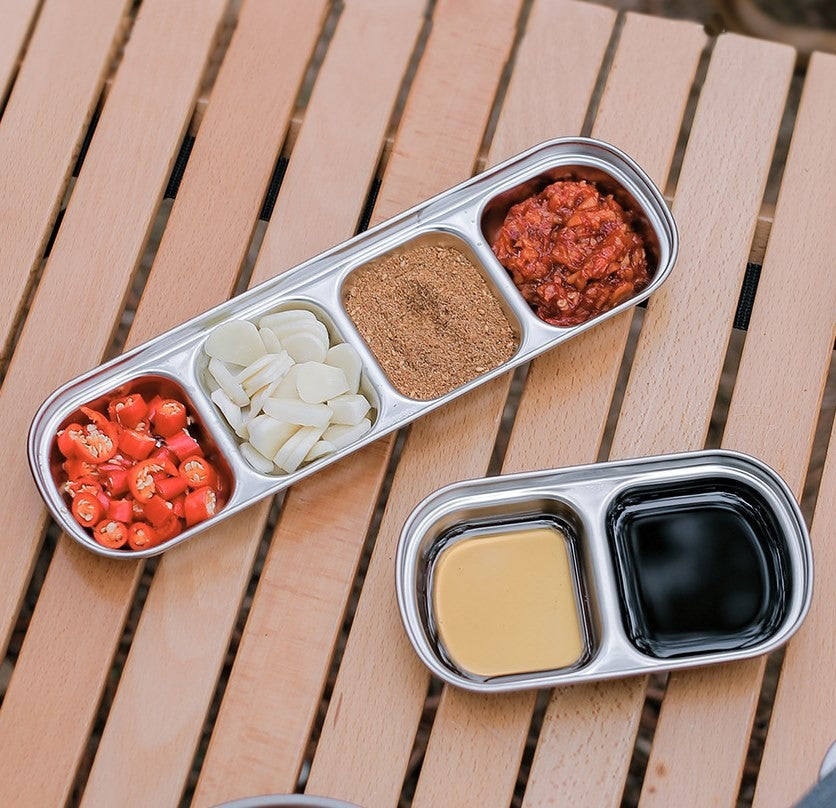 ALLTREK Stainless Steel Seasoning Dipping Sauce Dish