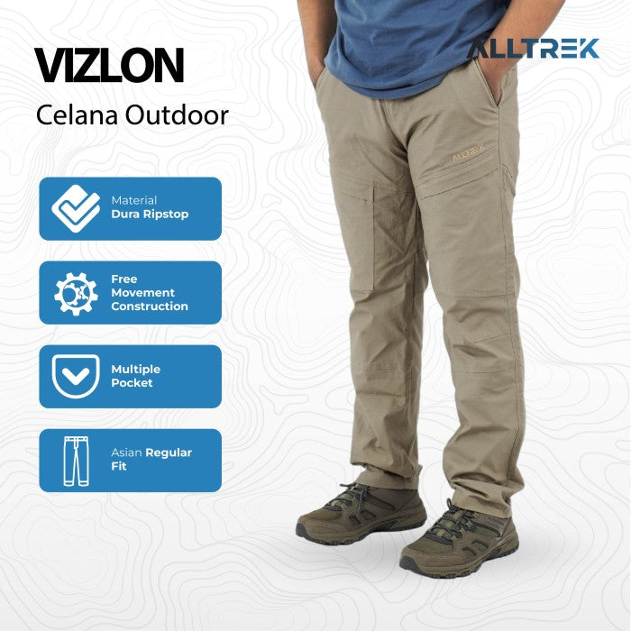 กางเกงกลางแจ้ง ALLTREK กางเกงกลางแจ้ง VIZLON