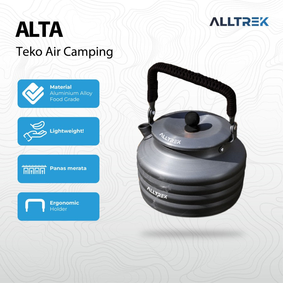 ALLTREK Camping Teapot ALTA กาต้มน้ำอลูมิเนียมอัลลอยด์ 800 ML