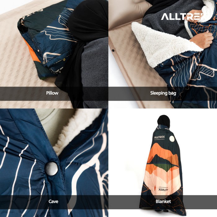 ALLTREK Camping Blanket FURINA 4 In 1 Multifunctional Sleeping Bag