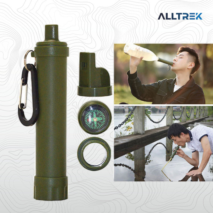 ALLTREK Water Filter Straw ATWFS-01 Sedotan Filter Purifier Multifungs