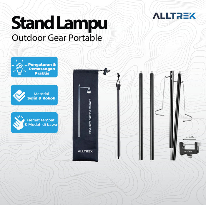 ALLTREK Stand Lamp Ultralight ATLS-1 Camping Tiang Lampu Outdoor