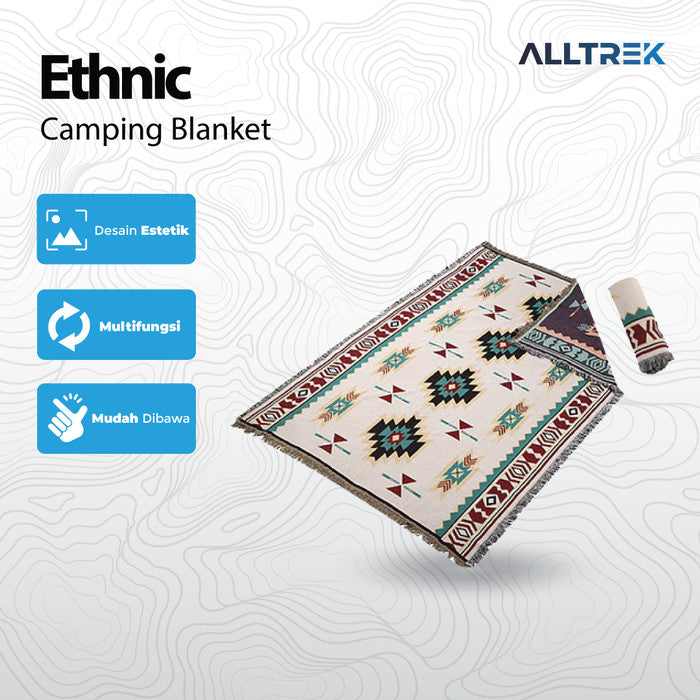 ALLTREK Selimut Tidur ETHNIC Camping Blanket - Red