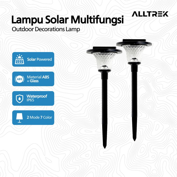 ALLTREK Lampu Solar Multifungsi Outdoor Decorations Lamp