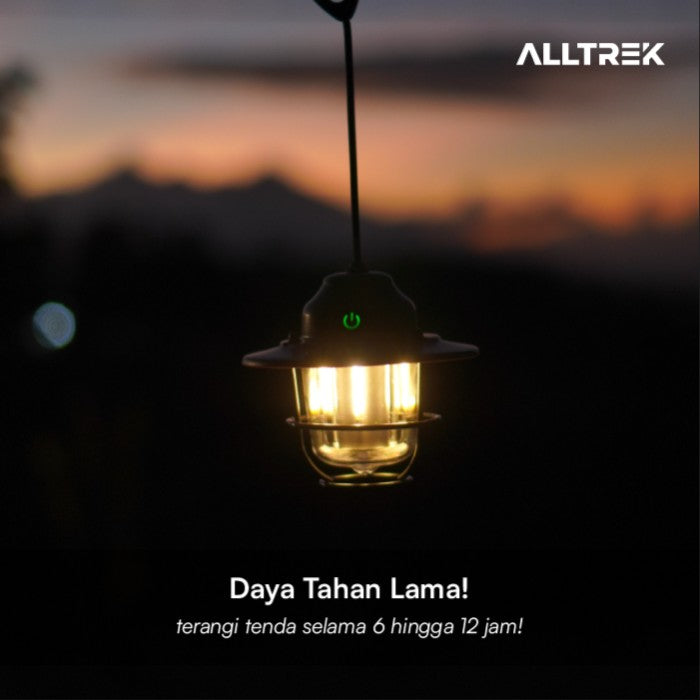 ALLTREK Hanging Lamp Vintage RYGEN Lampu Gantung LED Rechargeable - Khaki