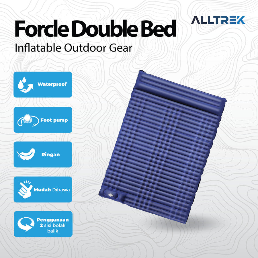 ALLTREK Matras Tidur Angin FORCLE Double Bed Inflatable Outdoor Gear