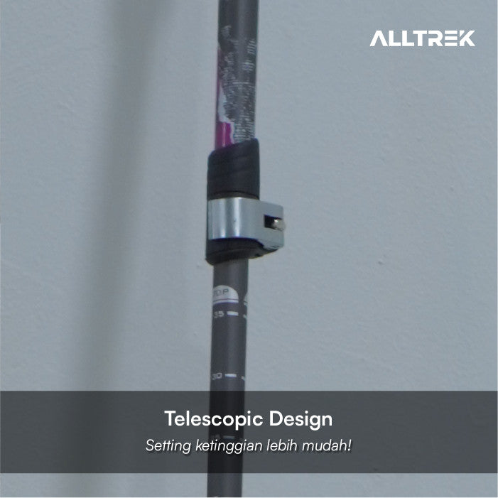 ALLTREK Trekking Pole GEOTRAIL Aluminium Alloy 7075 Telescopic