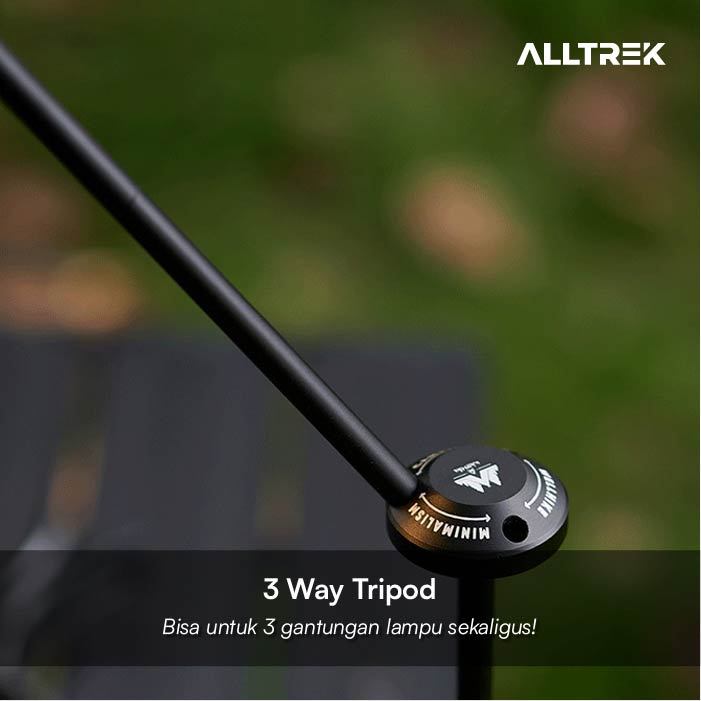 ALLTREK Stand Lamp 3 Mode ATLS-4 Camping Tiang Lampu Outdoor