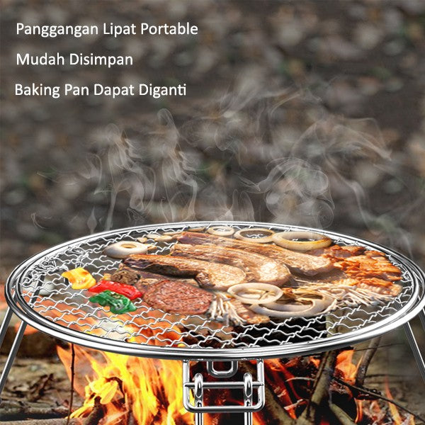 ALLTREK Folding Grill Korean Style Alat Panggang Camping Outdoor