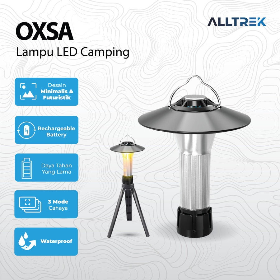 ALLTREK Lampu Camping LED OXSA Portable Emergency Flashlight