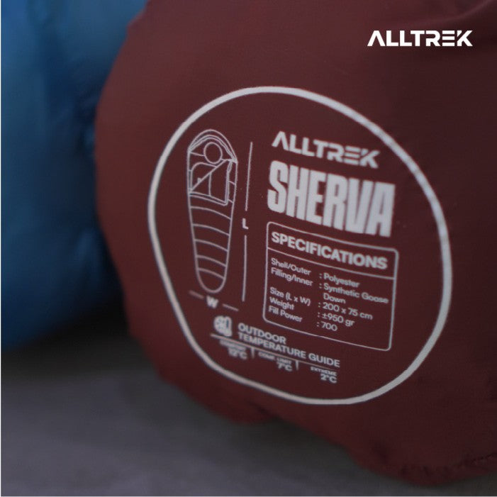 ALLTREK Sleeping Bag SHERVA Synthetic Goose Down Kantong Tidur Camping