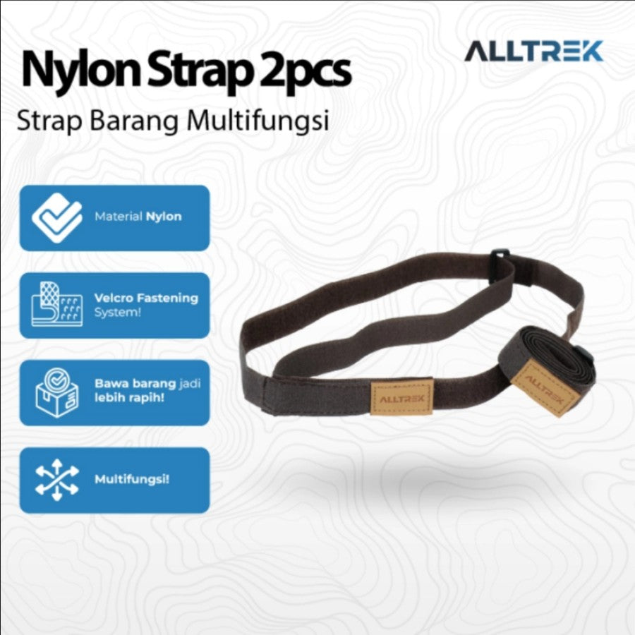 ALLTREK Tali Pengikat Barang Camping Strap Bag Packing Seat Belt Outdoor_2PCS