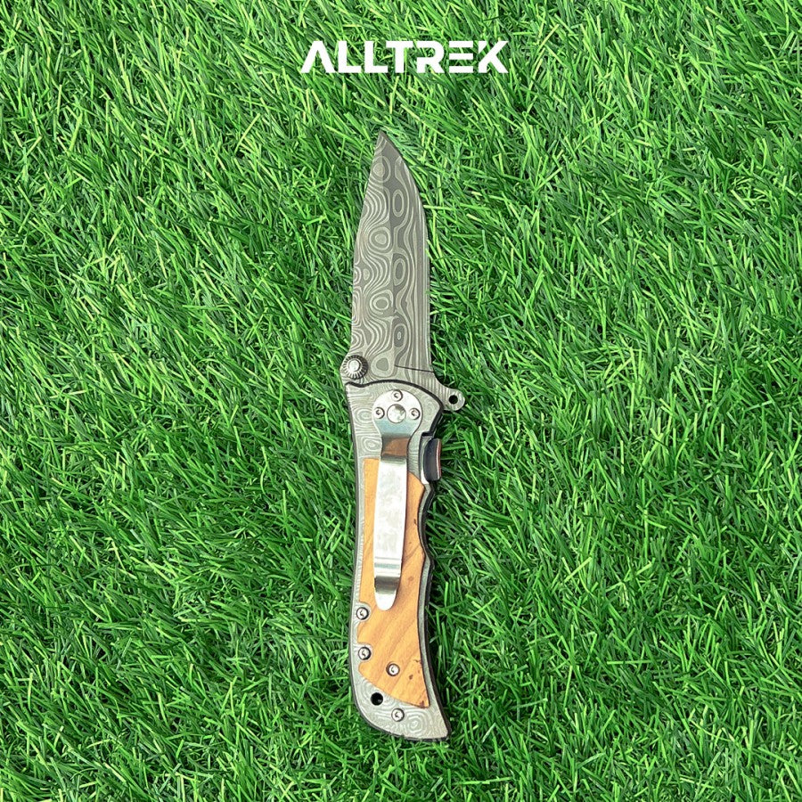 ALLTREK Pisau Lipat Camping TRIBAL A Survival Folding Knife