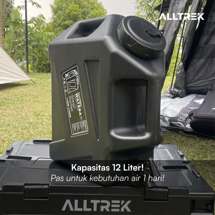 ALLTREK Water Gallon 12L WATERA BLACK อัพเกรดถังเก็บน้ำความจุขนาดใหญ่