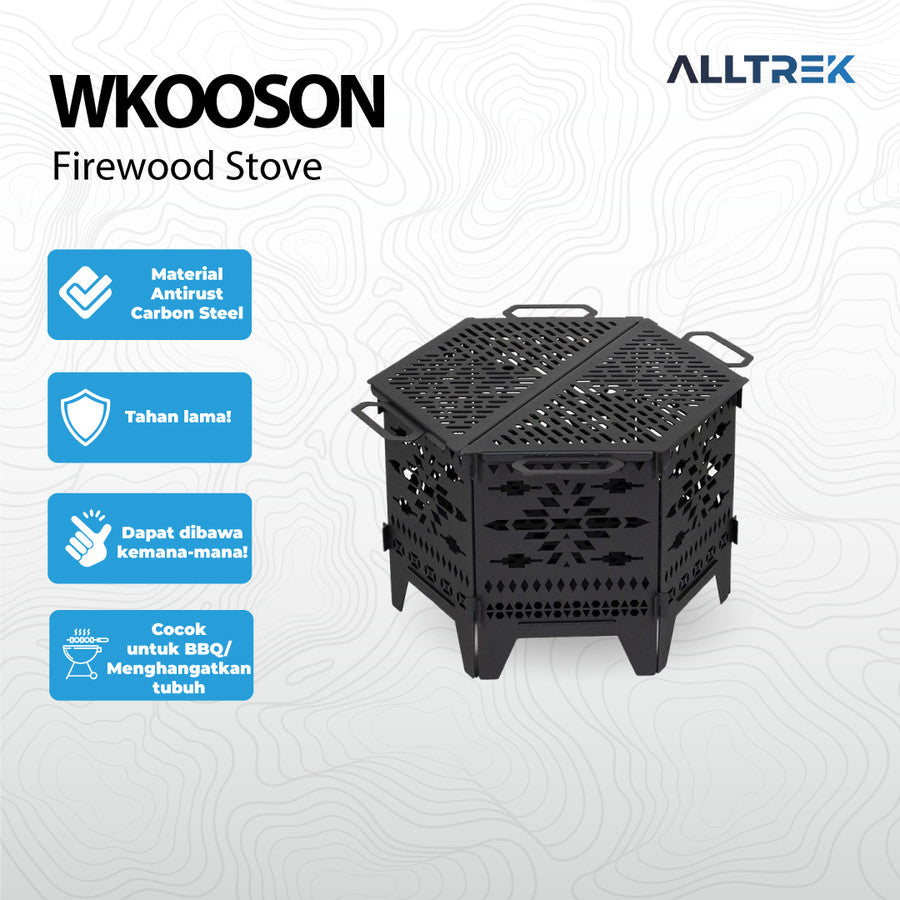 ALLTREK Firewood Stove WKOOSON Tungku Kayu Bakar Camping